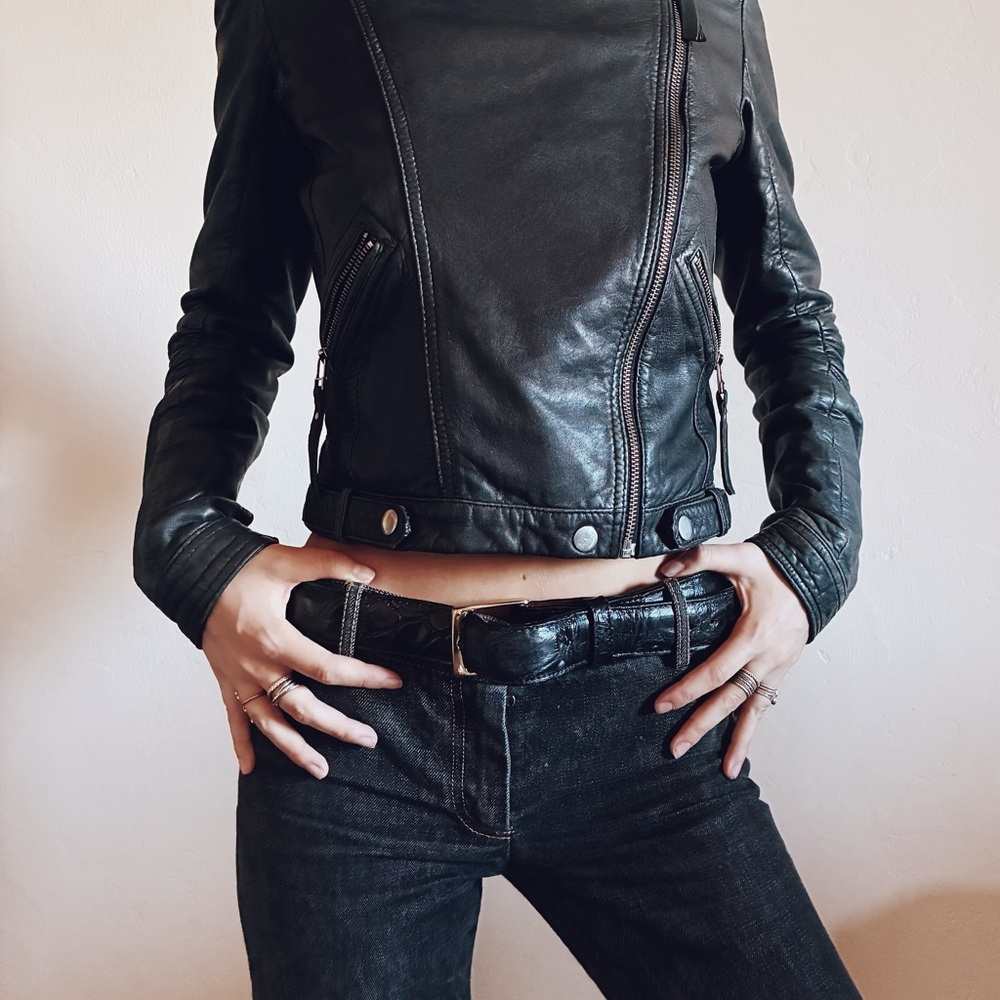 Vintage Alligator Leather Belt